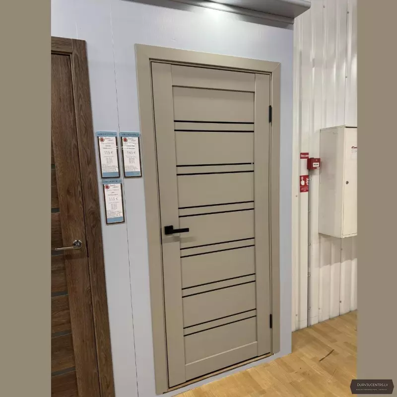 Durvis Dominica BLK Šellgrey PP Premium