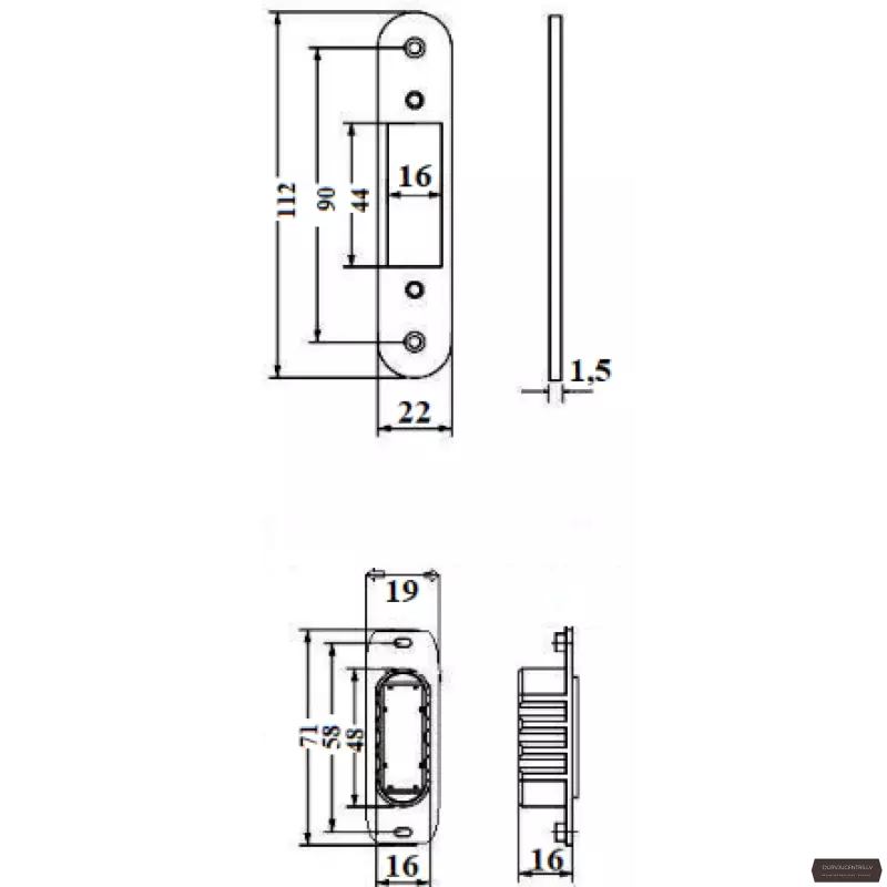 Slēdzene magnētiskā APECS 5300-MC-PZ, grafīts