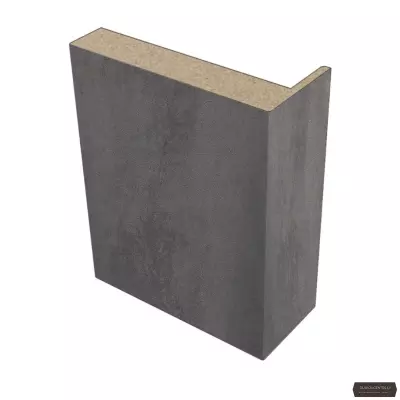 Durvju apmales daļa MDF Tumšs betons PVC teleskopiskā