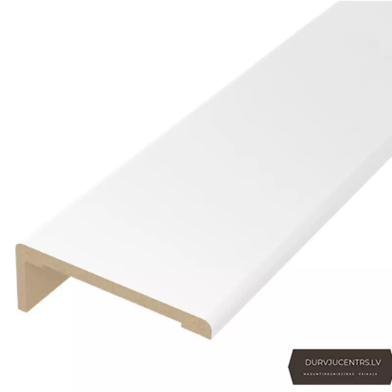 Durvju apmales daļa MDF Balts matēts teleskopiskā PP DNL