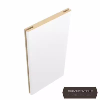 Durvju portālu komplekts teleskopiskais MDF Balts matēts PP DNL