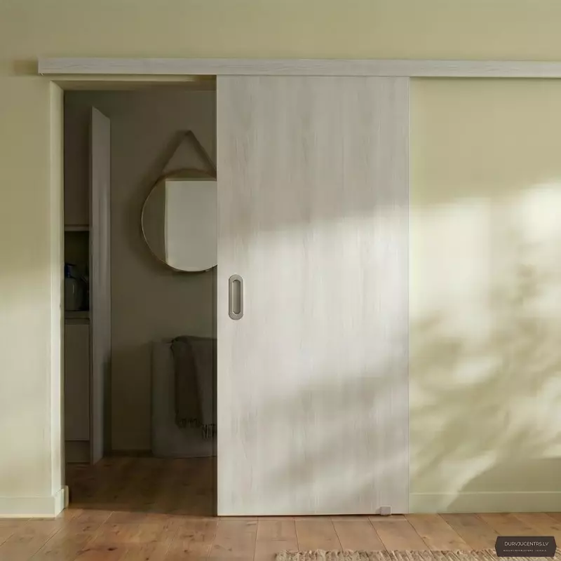 Bīdāmās iekšdurvis Basic 01 Sudraba ozols EKOfinierējums