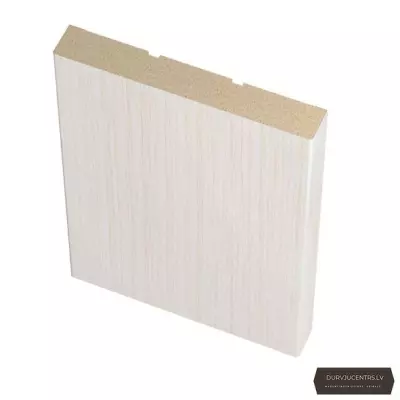 Durvju apmaļu komplekts MDF Bianco plakanā  PVC